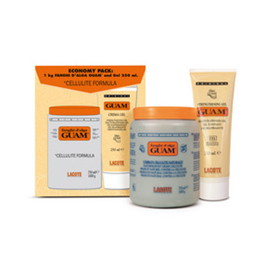 GUAM Pretcelulīta maska no aļģēm +gēls 1000g+ 250ml
